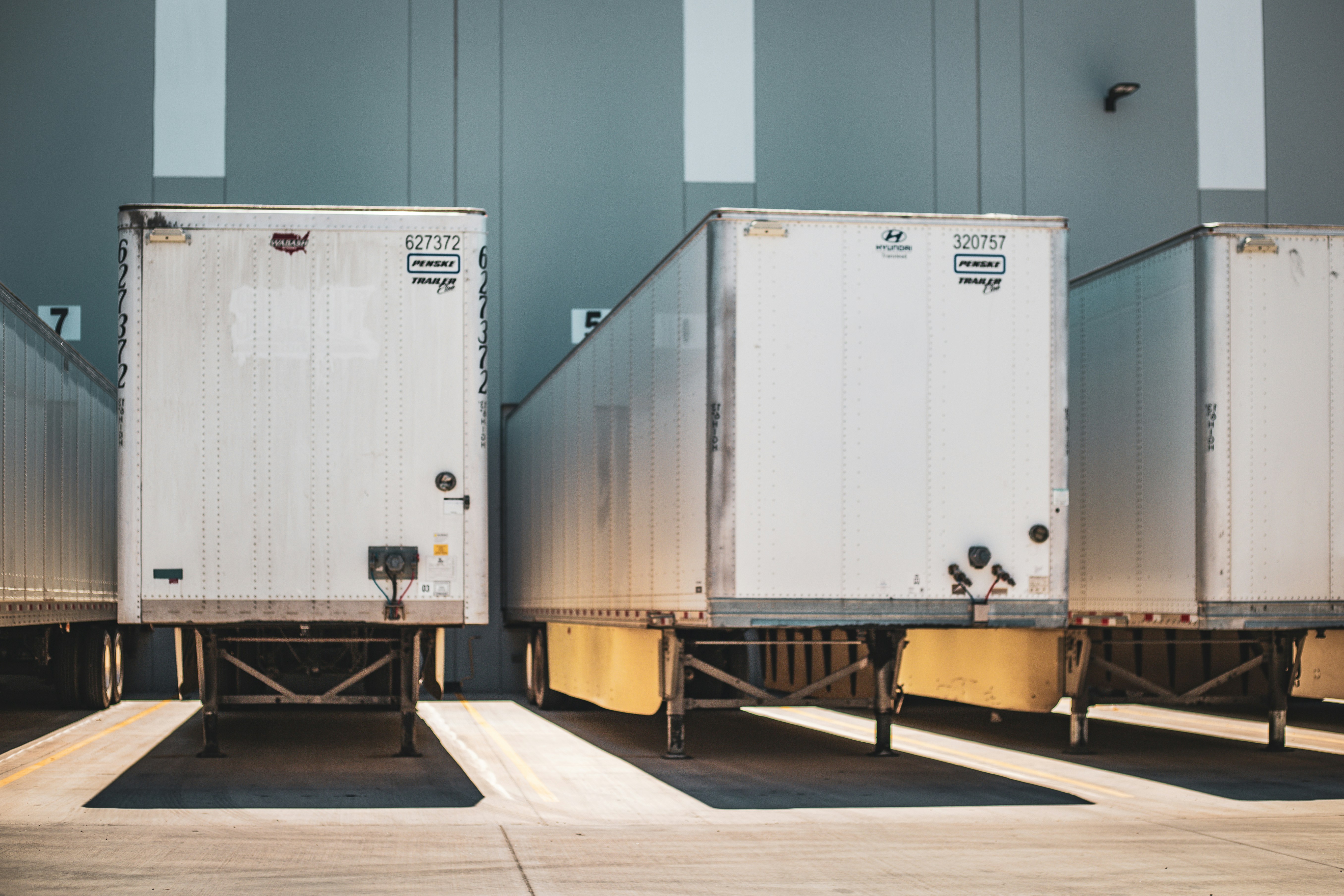 Three trailers in yard